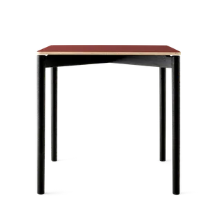 Cross Table 75 by TAKT in Oak Black lacquer, 0751 Deep red nano laminate – product photo 2 of 2
