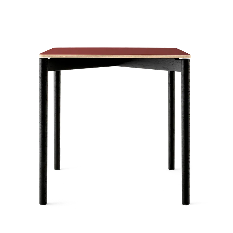 Cross Table 75 by TAKT in Oak Black lacquer, 0751 Deep red nano laminate – product photo 2 of 2