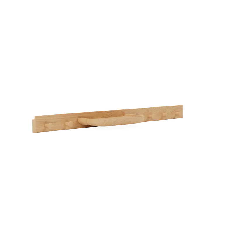 Curve Coat Rack by TAKT in 30 cm, Oak Matt lacquer, None – product photo 1 of 2