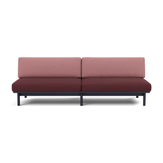 Spoke Sofa by TAKT in Oak Black blue lacquer, Autumn 0681 Dark red, 0651 Rose, None – product photo 2 of 2