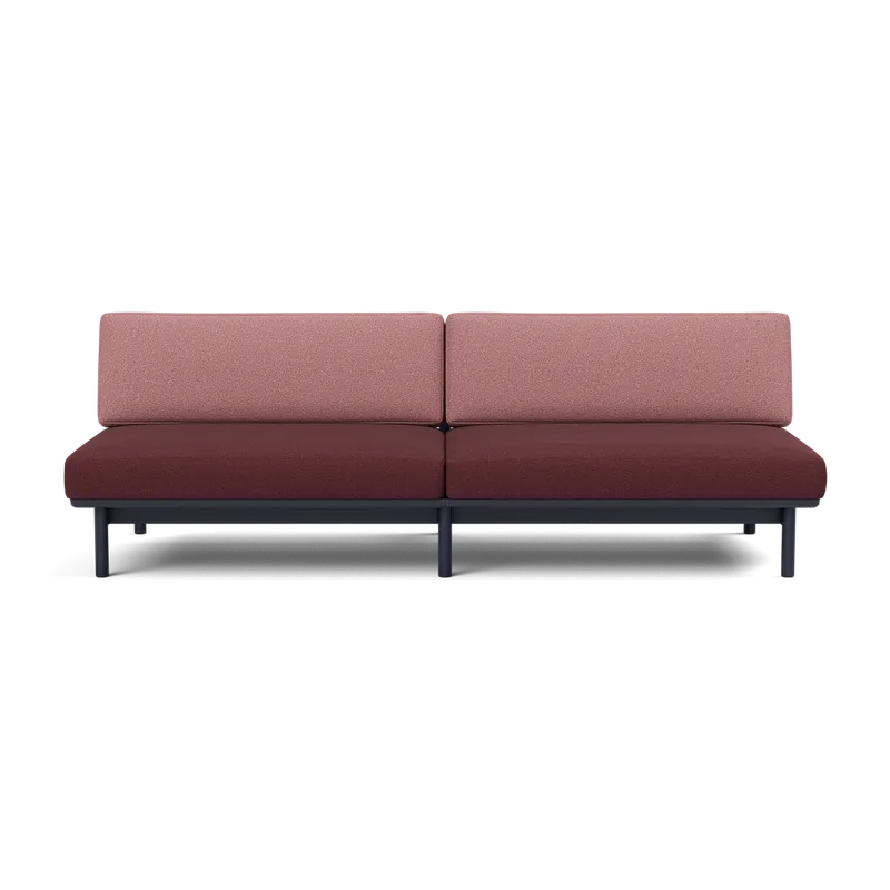 Spoke Sofa by TAKT in Oak Black blue lacquer, Autumn 0681 Dark red, 0651 Rose, None – product photo 2 of 2