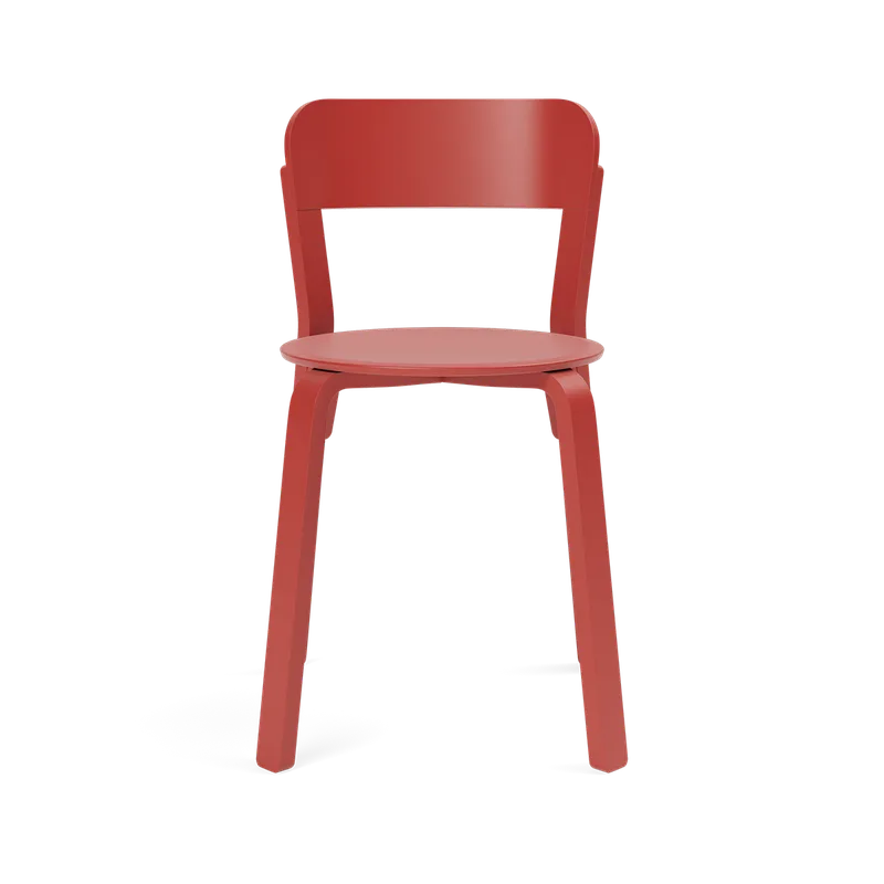 Turn Chair van TAKT in Beech Japan red lacquer, Geen – productfoto 2 van 2