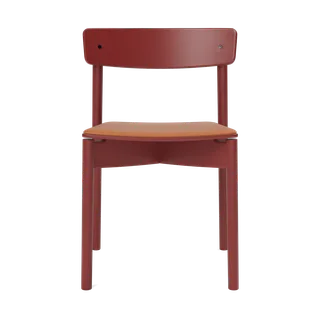 Cross Chair van TAKT in Beech Copper red, LEAP® cognac – productfoto 2 van 2