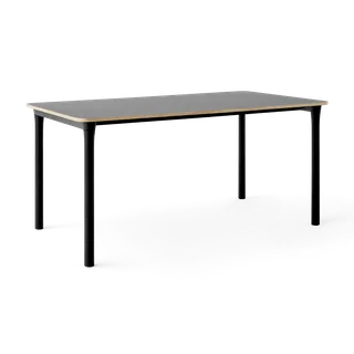Arc Dining Table by TAKT in Black oak and black oak, 0752 Light grey nano laminate, None – product photo 2 of 2