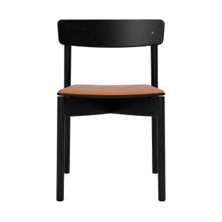 Cross Chair by TAKT in Oak Black lacquer, LEAP® cognac – product photo 2 of 2