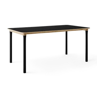 Arc Dining Table by TAKT in Natural oak and black beech, 0720 Black nano laminate, None – product photo 2 of 2