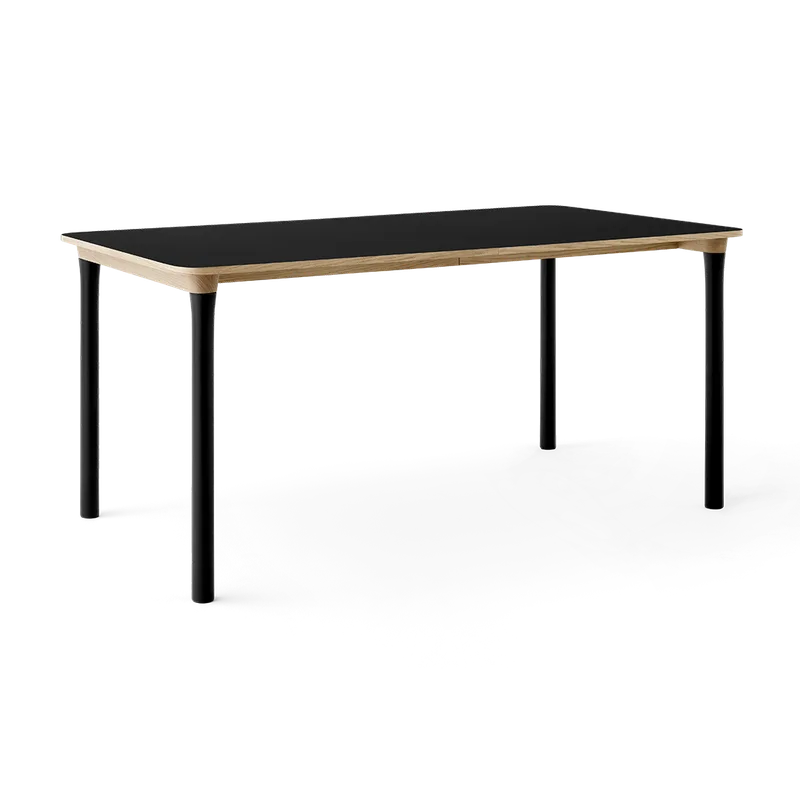 Arc Dining Table by TAKT in Natural oak and black beech, 0720 Black nano laminate, None – product photo 2 of 2