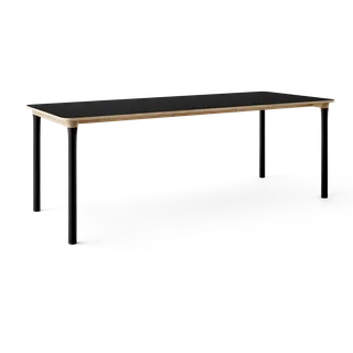 Arc Dining Table by TAKT in Black oak and black oak, 0720 Black nano laminate, Ext-50 0720 Black nano laminate – product photo 2 of 2