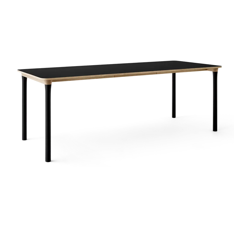Arc Dining Table by TAKT in Black oak and black oak, 0720 Black nano laminate, Ext-50 0720 Black nano laminate – product photo 2 of 2
