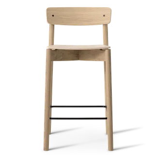 Cross Bar Chair by TAKT in 65 cm, Oak Matt lacquer, None – product photo 2 of 2