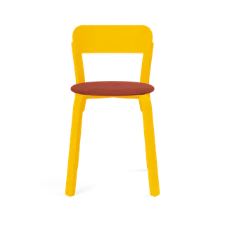 Turn Chair van TAKT in Beech Sun yellow lacquer, Remix 653 Japan red – productfoto 2 van 2