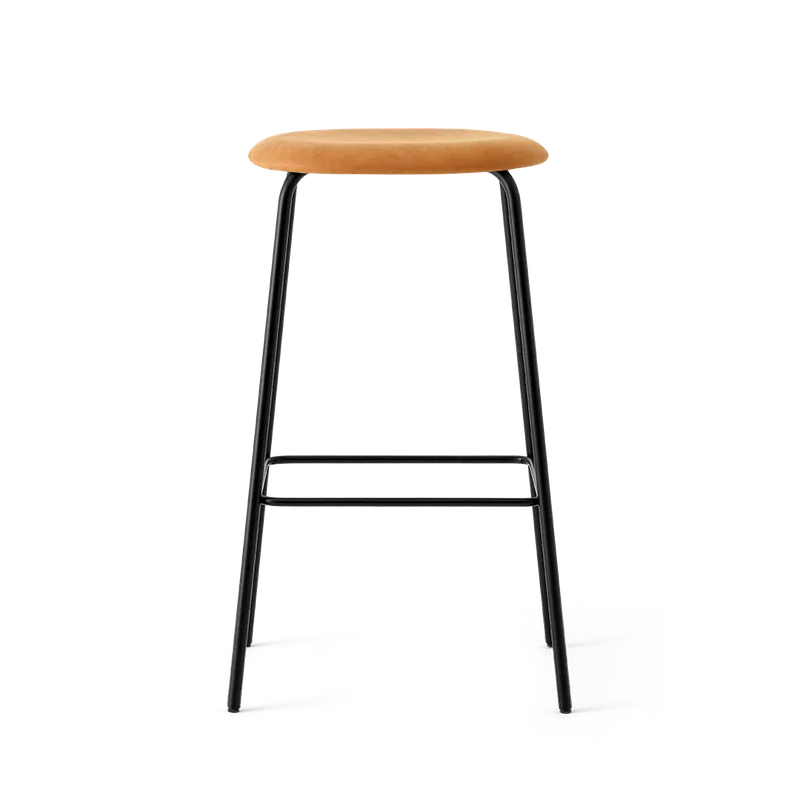 Studio Bar Stool van TAKT in 75 cm, Dunes cognac leather – productfoto 2 van 2