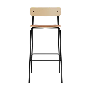 Cross Bar Chair Tube by TAKT in 75 cm, Oak Matt lacquer, LEAP® cognac – product photo 2 of 2
