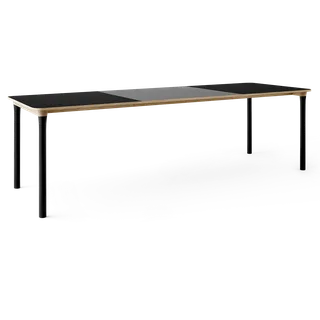 Arc Dining Table by TAKT in Natural oak and black beech, 0720 Black nano laminate, Ext-92 0752 Light grey nano laminate – product photo 2 of 2