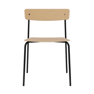 Cross Chair Tube by TAKT in Black tube, Oak Matt lacquer, None – product photo 1 of 2