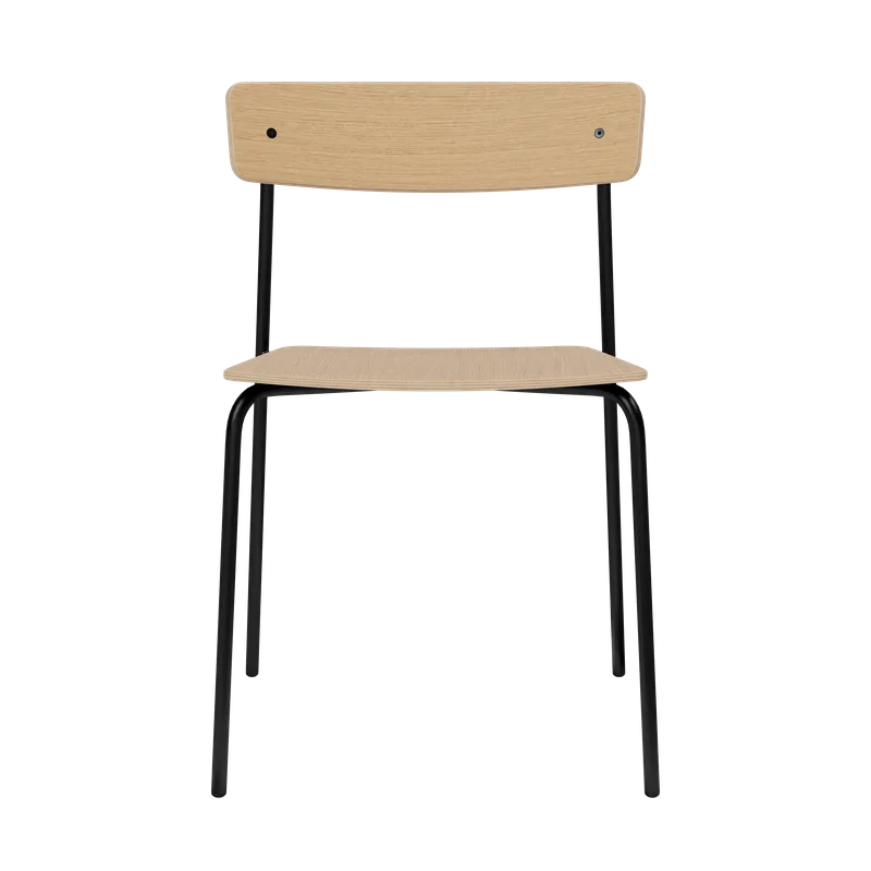 Cross Chair Tube by TAKT in Black tube, Oak Matt lacquer, None – product photo 1 of 2