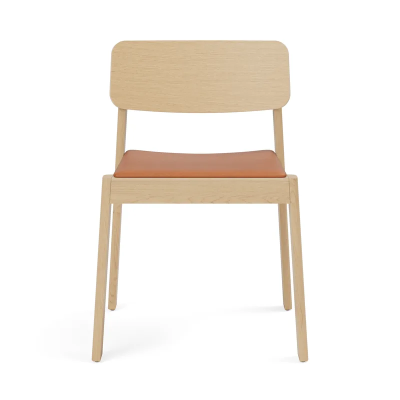 Forma Chair van TAKT in Oak Matt lacquer, LEAP® cognac – productfoto 2 van 2