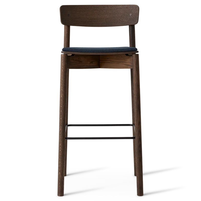 Cross Bar Chair by TAKT in 75 cm, Smoked oak, Remix 873 Dark Petrol – product photo 2 of 2
