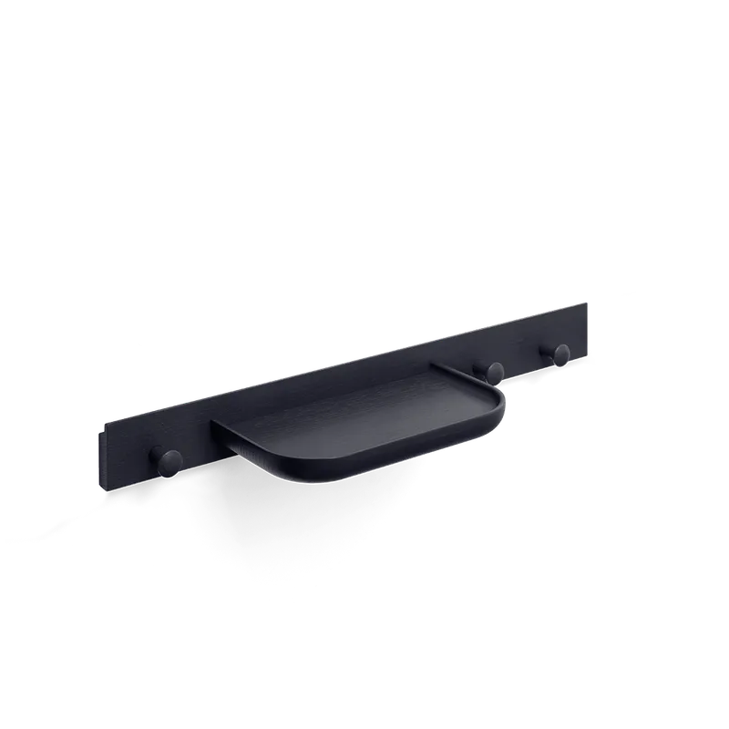 Curve Coat Rack by TAKT in 60 cm, Oak Black blue lacquer, Oak Black blue lacquer – product photo 2 of 2