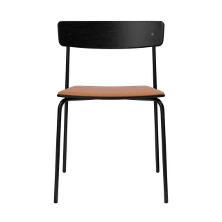 Cross Chair Tube von TAKT in Black tube, Oak Black lacquer, LEAP® cognac – Produktfoto 2 von 2