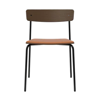 Cross Chair Tube van TAKT in Black tube, Smoked Oak, LEAP® cognac – productfoto 2 van 2