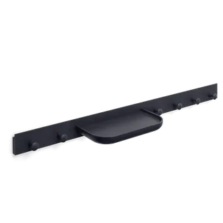 Curve Coat Rack by TAKT in 90 cm, Oak Black blue lacquer, Oak Black blue lacquer – product photo 2 of 2