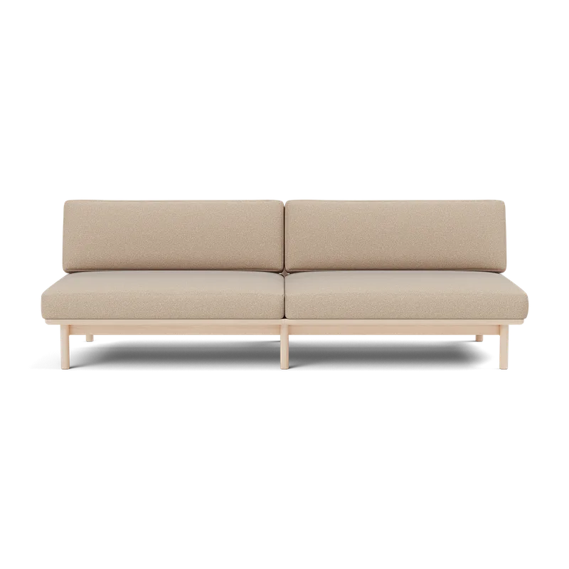 Spoke Sofa by TAKT in Beech White oil, Autumn 0331 Warm grey, None – product photo 2 of 2