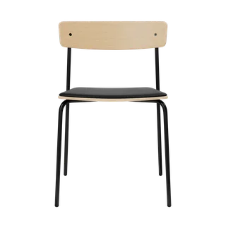 Cross Chair Tube von TAKT in Black tube, Oak Matt lacquer, LEAP® black – Produktfoto 2 von 2