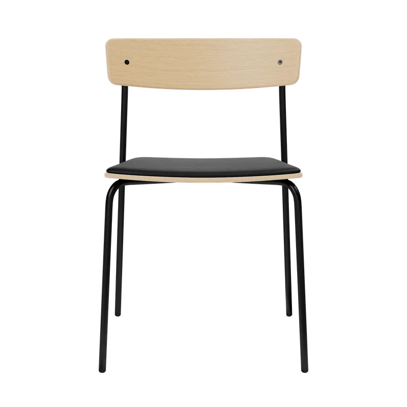 Cross Chair Tube von TAKT in Black tube, Oak Matt lacquer, LEAP® black – Produktfoto 2 von 2