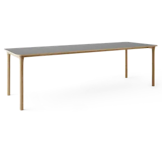 Arc Dining Table by TAKT in Natural oak and Natural oak, 0752 Light grey nano laminate, Ext-92 0752 Light grey nano laminate – product photo 2 of 2