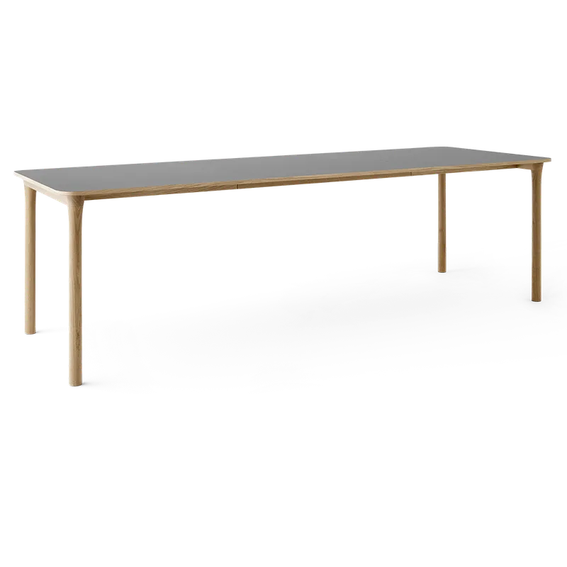 Arc Dining Table by TAKT in Natural oak and Natural oak, 0752 Light grey nano laminate, Ext-92 0752 Light grey nano laminate – product photo 2 of 2
