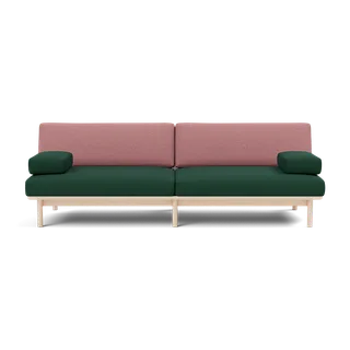 Spoke Sofa by TAKT in Beech White oil, Autumn 0971 Dark green, 0651 Rose, X2 – product photo 2 of 2