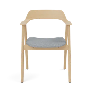 Bow Chair von TAKT in Oak Matt lacquer, Hallingdal 130 Grey – Produktfoto 2 von 2