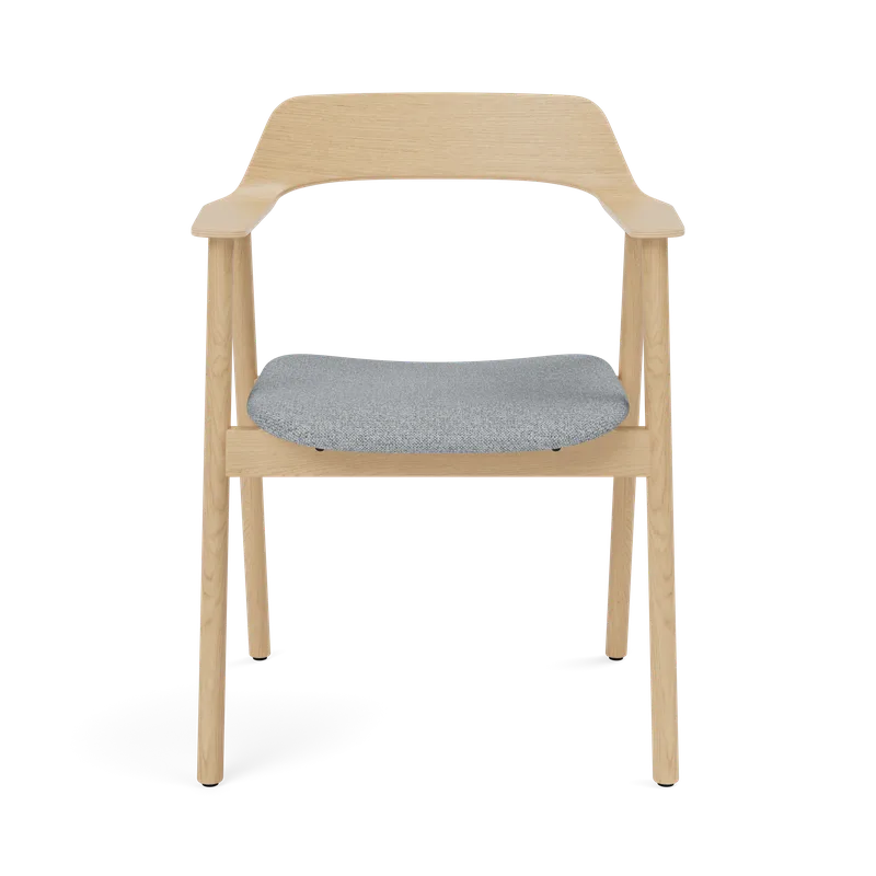 Bow Chair von TAKT in Oak Matt lacquer, Hallingdal 130 Grey – Produktfoto 2 von 2