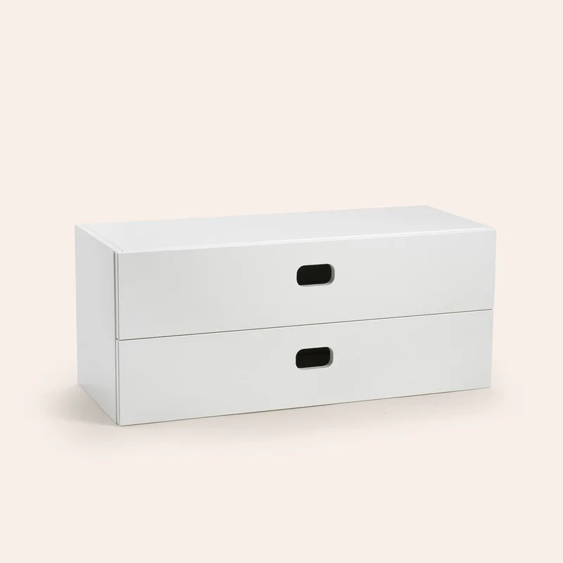 Lådhurts dubbel - Vit by TÔNN furniture – product photo