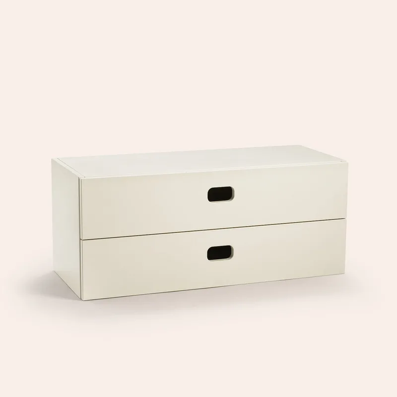 Lådhurts dubbel - Off-white van TÔNN furniture – productfoto