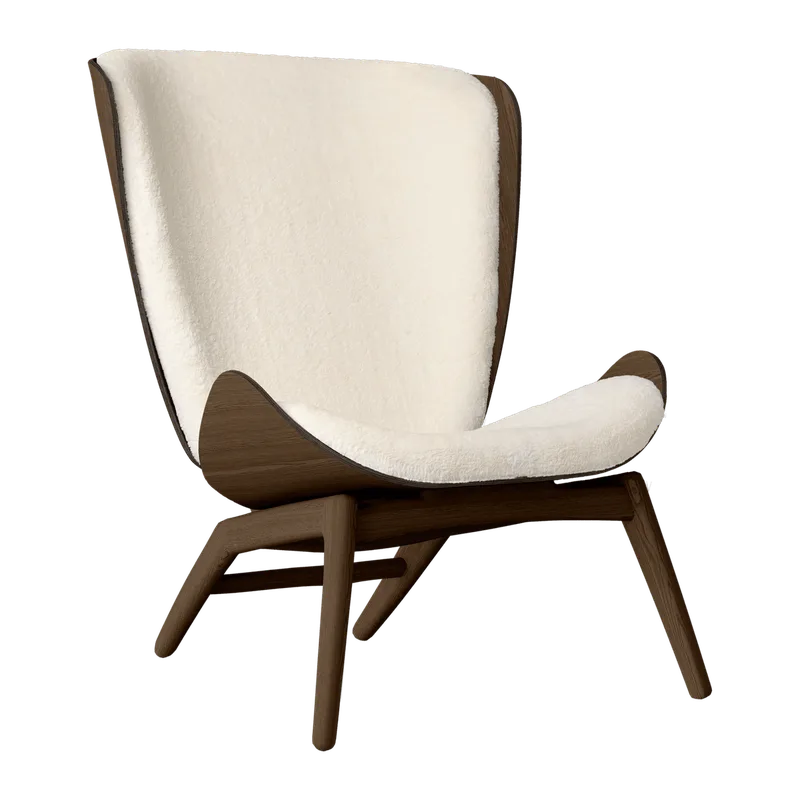 The Reader | lænestol by UMAGE in Dark Oak, Teddy White – product photo