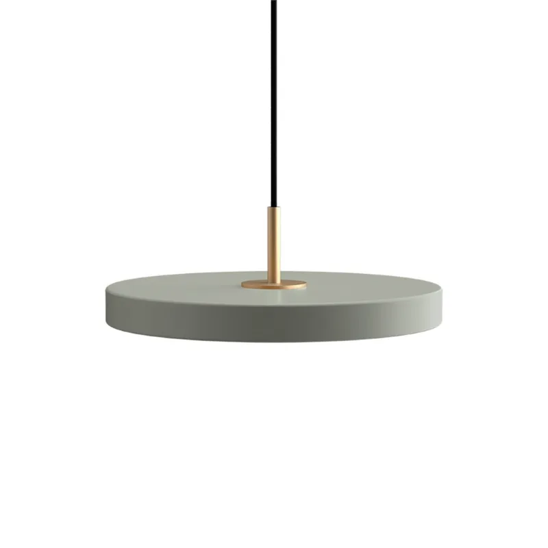 Asteria Plus | pendellampe by UMAGE in Nuance Olive, Brass Top, Mini – product photo