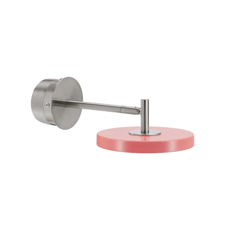 Asteria Short | væglampe by UMAGE in Steel, Nuance Rose, Hardwired – product photo