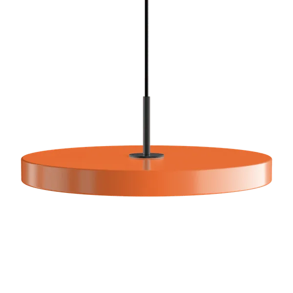 Asteria | pendellampe van UMAGE in Nuance Orange, Black Top, Medium – productfoto
