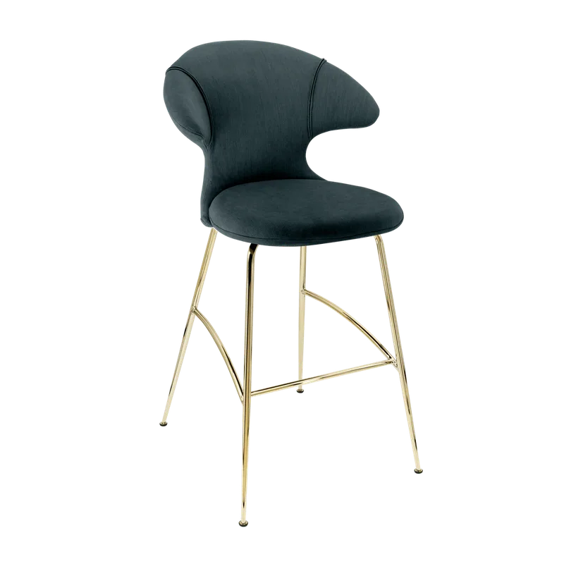 Time Flies | barstol de UMAGE en Quantum Blue, Brass – photo du produit