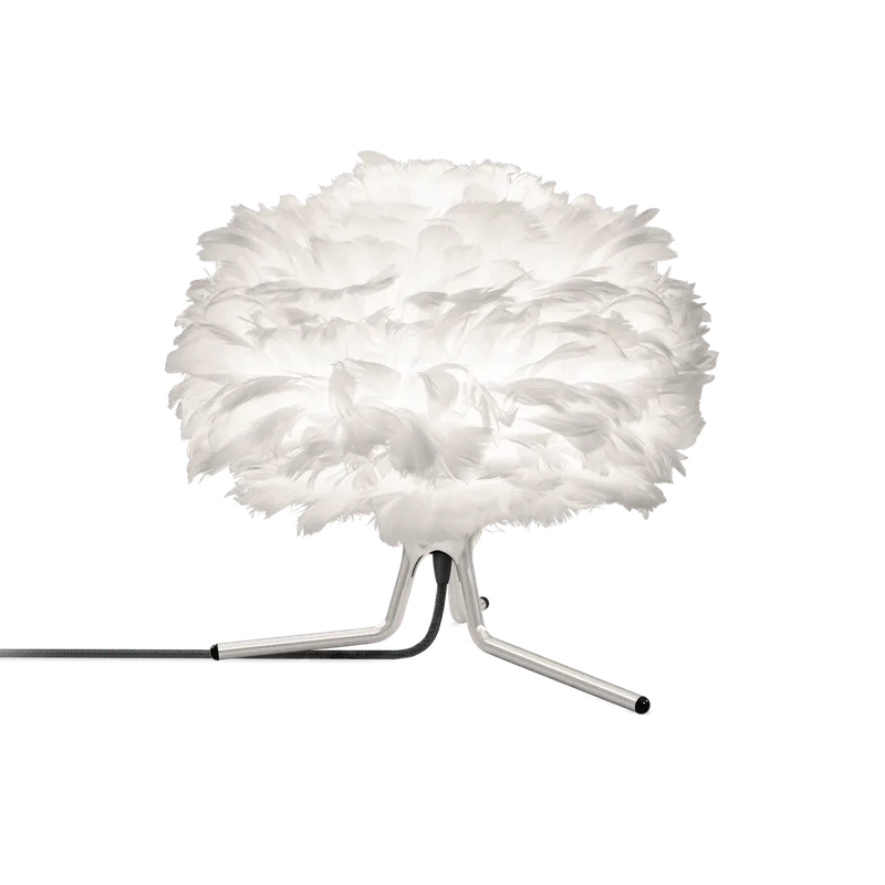 Eos mini | bordlampe by UMAGE in Tripod base, Brushed steel – product photo