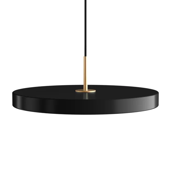 Asteria | pendellampe by UMAGE in Black, Brass Top, Medium – product photo