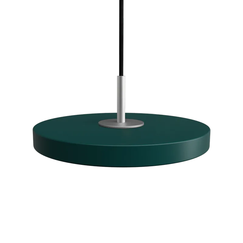 Asteria Micro | pendellampe by UMAGE in Forest Green, Steel Top – product photo