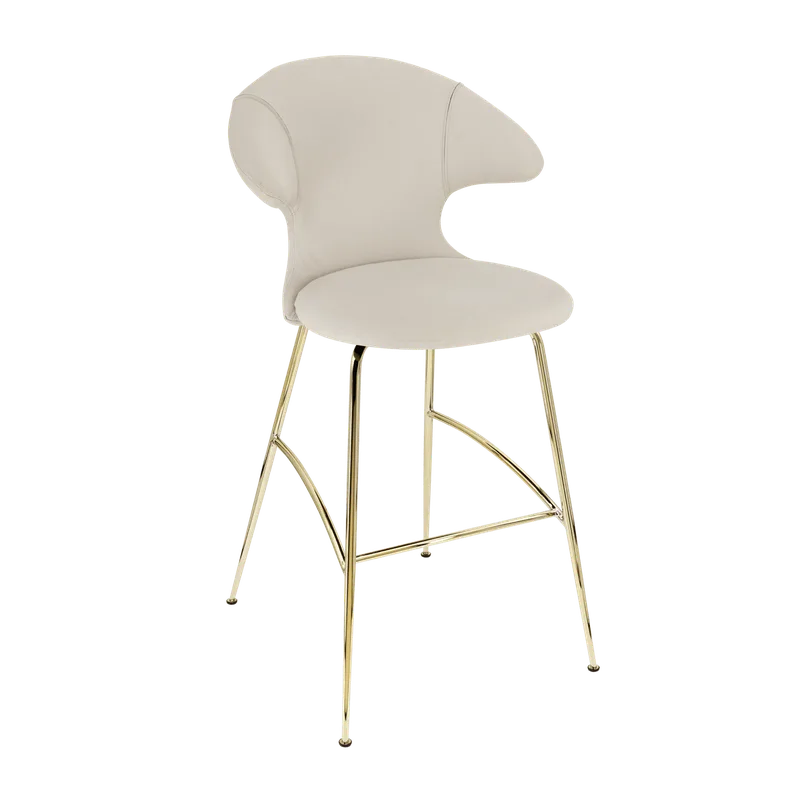 Time Flies | barstol by UMAGE in White Sands, Brass – product photo