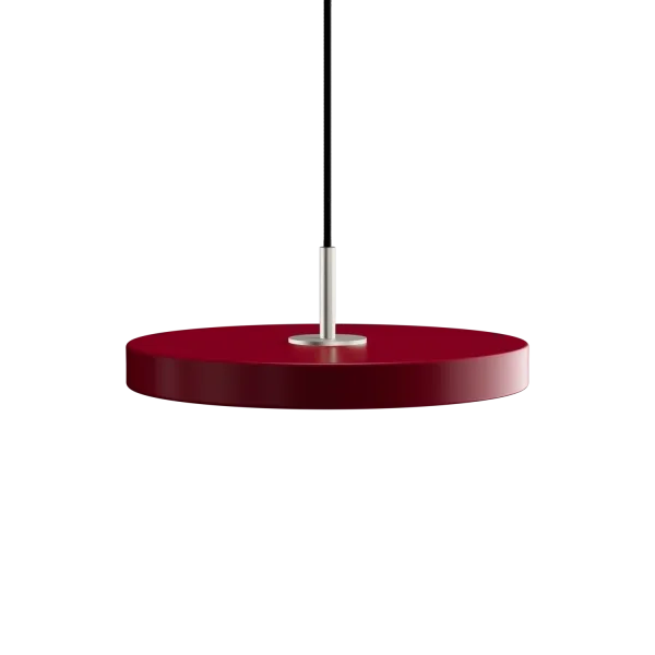 Asteria | pendellampe van UMAGE in Ruby Red, Steel Top, Mini – productfoto