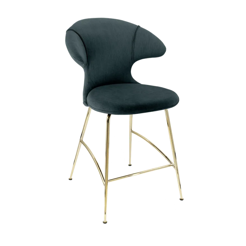 Time Flies | counterstol by UMAGE in Quantum Blue, Brass – product photo