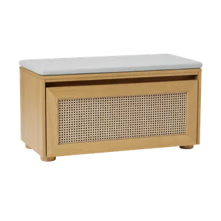 Hideaway | bænk by UMAGE in Venetian Cane door, Sterling – product photo 2 of 2
