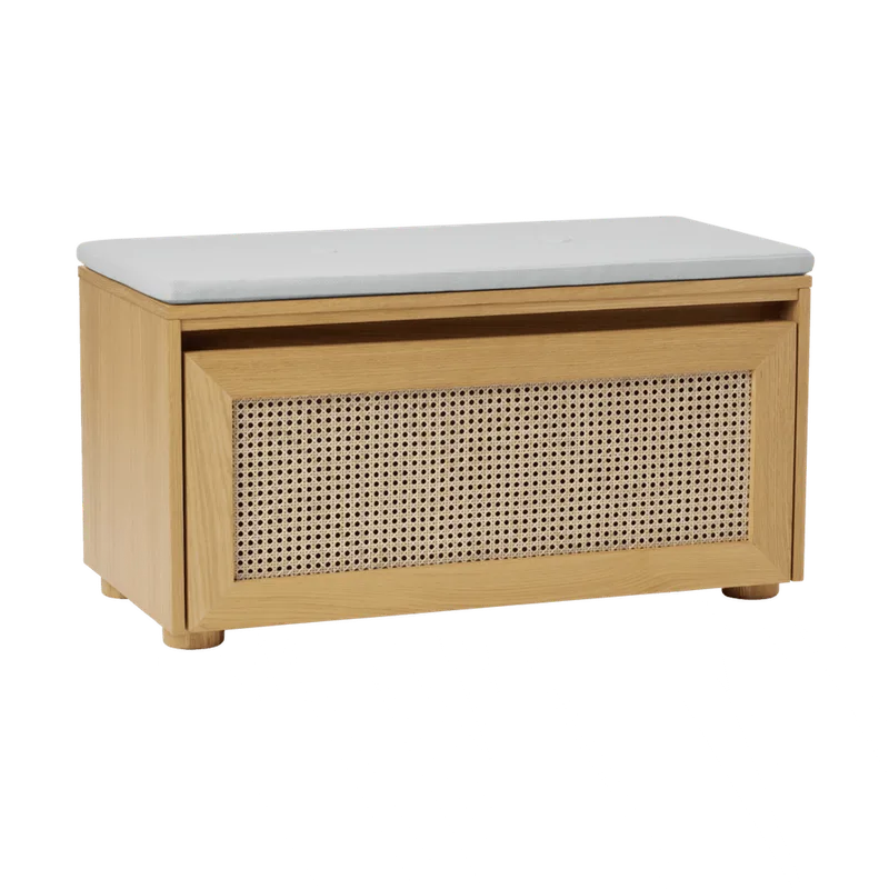 Hideaway | bænk by UMAGE in Venetian Cane door, Sterling – product photo 2 of 2