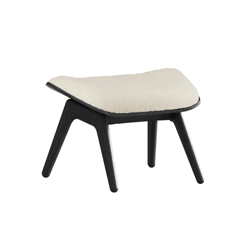 The Reader | ottoman by UMAGE in Black Oak, Teddy White – product photo